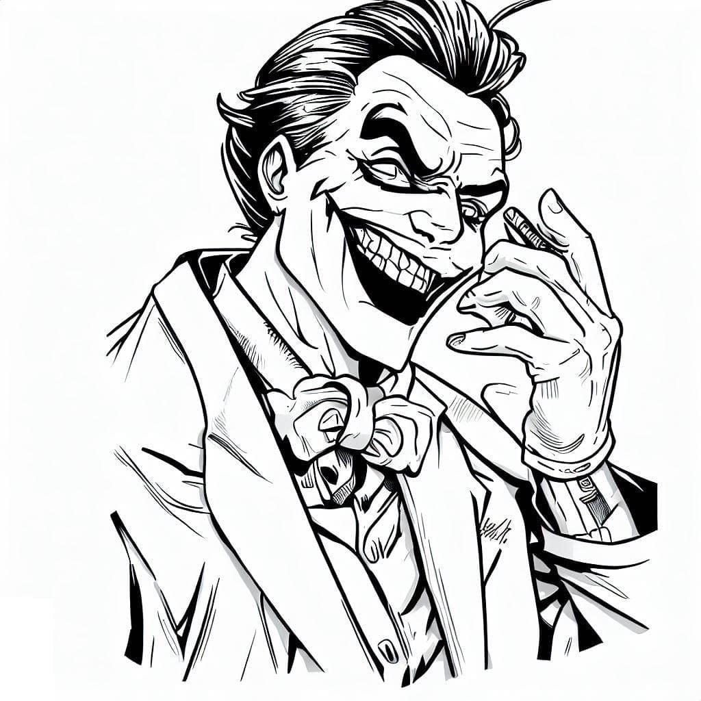 Tô màu Ác Ma Joker 1 Tô màu Ác Ma Joker dễ thương cho bé