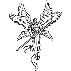 Tô màu Angemon cho bé tập tô