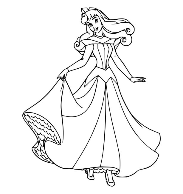 Tô màu Aurora Đáng Yêu giúp bé rèn luyện khả năng tô màu