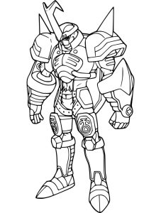 Tô màu Beetlemon giúp bé rèn luyện khả năng tô màu