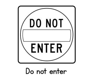 Tô màu Biển Báo Cấm Đi Vào Đường giúp bé rèn luyện khả năng tô màu