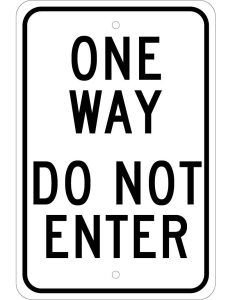 Tô màu biển báo đường 1 chiều dễ thương cho bé