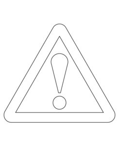 Tô màu Biển Báo Nguy Hiểm dễ thương cho bé