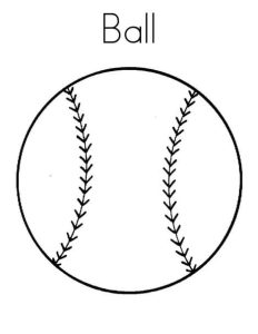 Tô màu Bóng Chày dễ thương cho bé