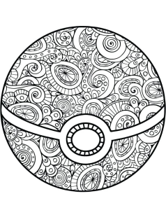 Tô màu bóng pokemon mạn-đà-la cho bé tập tô