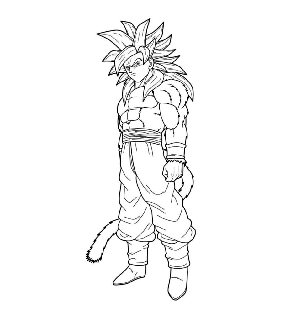 Tô màu Cái Nhìn Của Goku 1 Tô màu Cái Nhìn Của Goku giúp bé rèn luyện khả năng tô màu