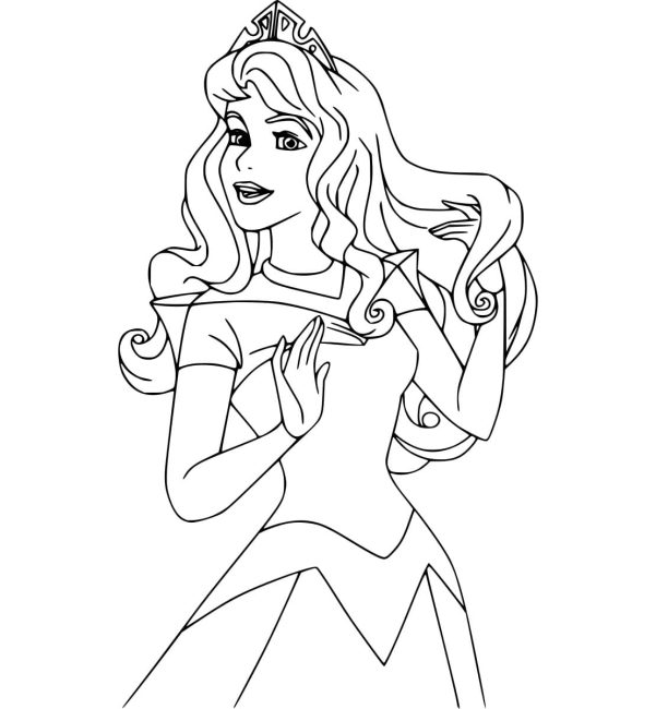 Tô màu Chân Dung Aurora Xinh Đẹp giúp bé rèn luyện khả năng tô màu