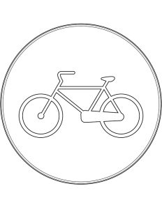 Tô màu chỉ dành cho xe đạp cho bé tập tô