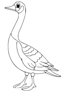 Tô màu Chú Ngỗng Ngộ Nghĩnh giúp bé rèn luyện khả năng tô màu