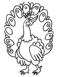 Tô màu Con Công Đáng Yêu cho bé tập tô