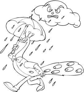 Tô màu Con Công Đi Dưới Trời Mưa giúp bé rèn luyện khả năng tô màu