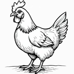Tô màu Con Gà Đẹp giúp bé rèn luyện khả năng tô màu