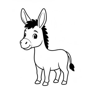 Tô màu Con Lừa Bình Thường giúp bé rèn luyện khả năng tô màu