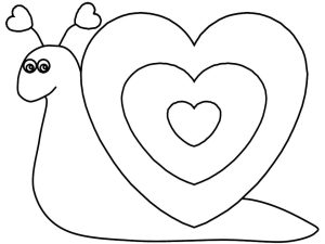 Tô màu Con Ốc Sên Trái Tim giúp bé rèn luyện khả năng tô màu