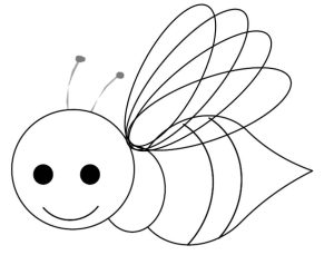 Tô màu Con Ong Đáng Yêu Đang Bay giúp bé rèn luyện khả năng tô màu