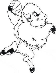 Tô màu Con Trâu Chơi Bóng dễ thương cho bé