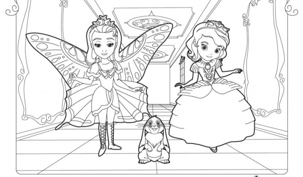 Tô màu Công Chúa Amber Cùng Sofia 1 Tô màu Công Chúa Amber Cùng Sofia cho bé tập tô