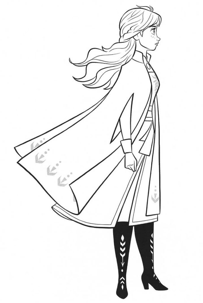 Tô màu Công Chúa Anna Lôi cuốn 1 Tô màu Công Chúa Anna Lôi cuốn dễ thương cho bé