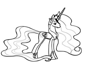 Tô màu Công Chúa Celestia Quyến Rũ giúp bé rèn luyện khả năng tô màu