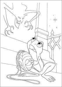 Tô màu Công Chúa Ếch Tiana dễ thương cho bé