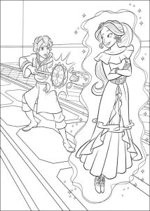 Tô màu Công Chúa Elena và Phép Thuật cho bé tập tô