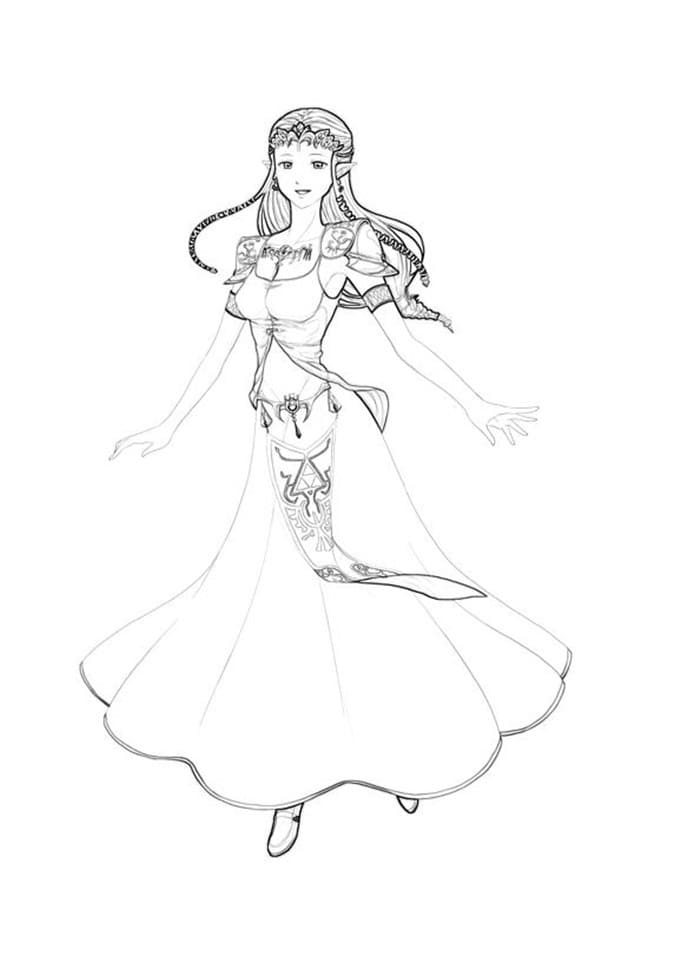 Tô màu Công Chúa Zelda Lôi Cuốn 1 Tô màu Công Chúa Zelda Lôi Cuốn giúp bé rèn luyện khả năng tô màu