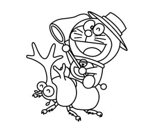 Tô màu Doremon và Con Bọ dễ thương cho bé