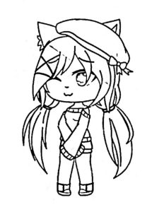 Tô màu Gacha Life 1 cho bé tập tô