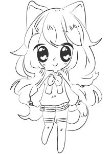 Tô màu Gacha Life 3 dễ thương cho bé