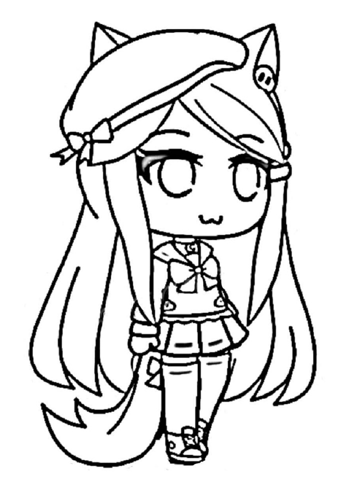 Tô màu Gacha Life 7 1 Tô màu Gacha Life 7 cho bé tập tô