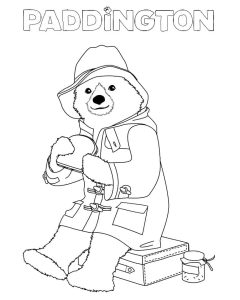 Tô màu Gấu Paddington Ăn Bánh Kẹp dễ thương cho bé