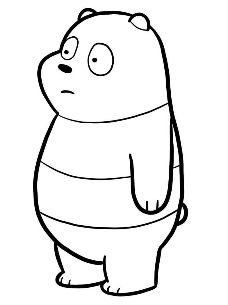 Tô màu Gấu Trúc 1 Tô màu Gấu Trúc dễ thương cho bé