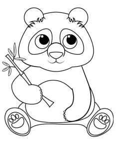 Tô màu Gấu Trúc Ngộ Nghĩnh giúp bé rèn luyện khả năng tô màu