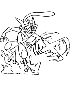 Tô màu gekkoga với cái phi tiêu nước cho bé tập tô