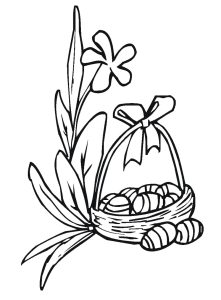 Tô màu Giỏ Hoa Loa Kèn giúp bé rèn luyện khả năng tô màu