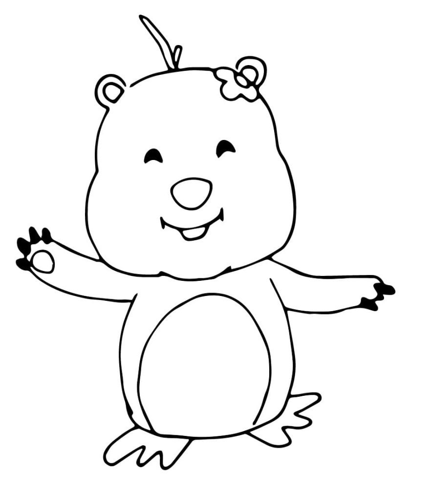 Tô màu Hải Ly Loopy Ngộ Nghĩnh 1 Tô màu Hải Ly Loopy Ngộ Nghĩnh dễ thương cho bé