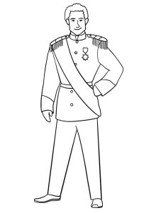 Tô màu Hoàng Tử Hấp Dẫn dễ thương cho bé