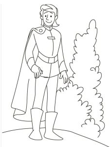 Tô màu Hoàng Tử Quyến Rũ cho bé tập tô