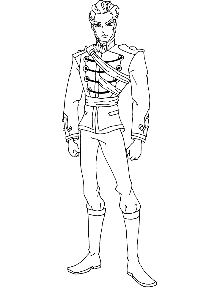 Tô màu hoàng tử thoren winx club 1 Tô màu hoàng tử thoren winx club dễ thương cho bé