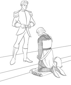 Tô màu Hoàng Tử và Hiệp Sĩ cho bé tập tô