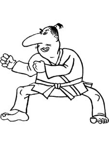 Tô màu Karate Thể Thao giúp bé rèn luyện khả năng tô màu