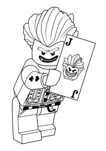 Tô màu Lego Joker dễ thương cho bé