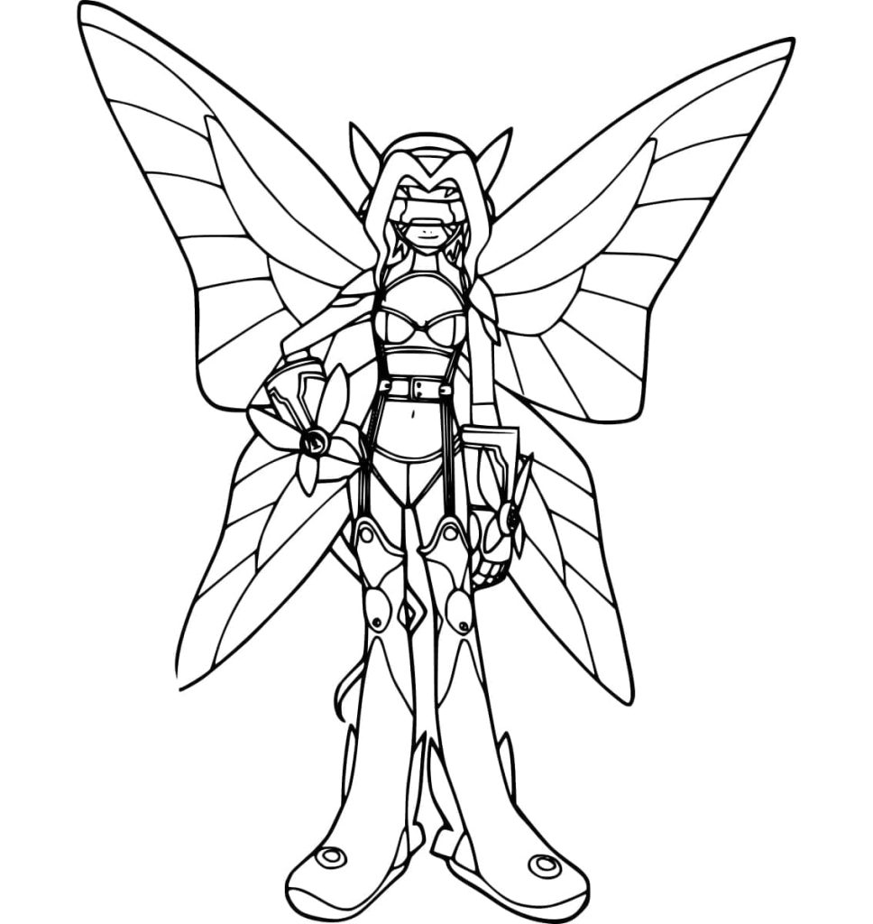 Tô màu Lillymon 1 Tô màu Lillymon giúp bé rèn luyện khả năng tô màu