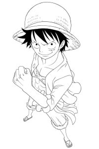 Tô màu Luffy Cười giúp bé rèn luyện khả năng tô màu