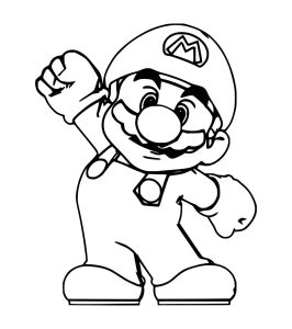 Tô màu Mario Béo cho bé tập tô