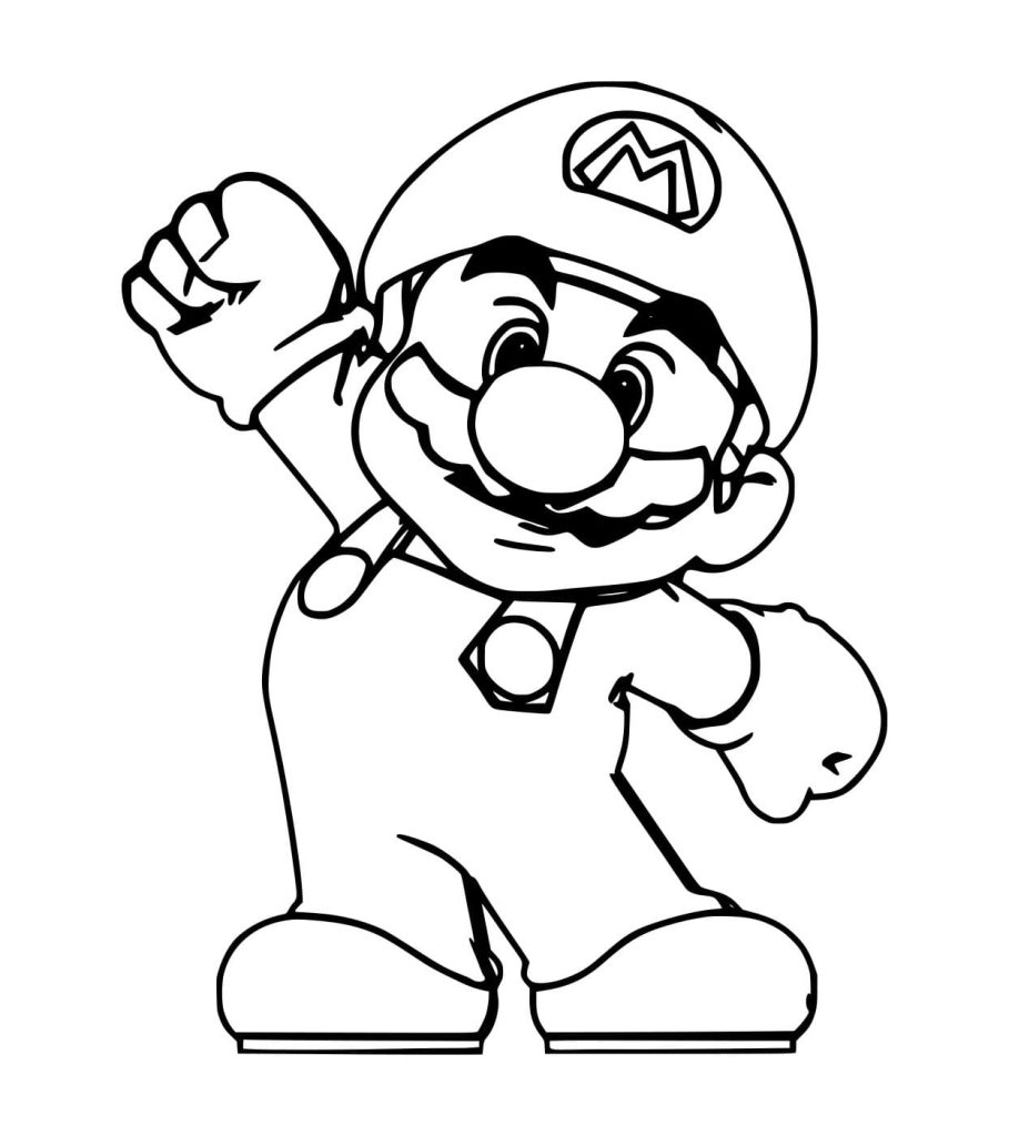 Tô màu Mario Béo 1 Tô màu Mario Béo cho bé tập tô