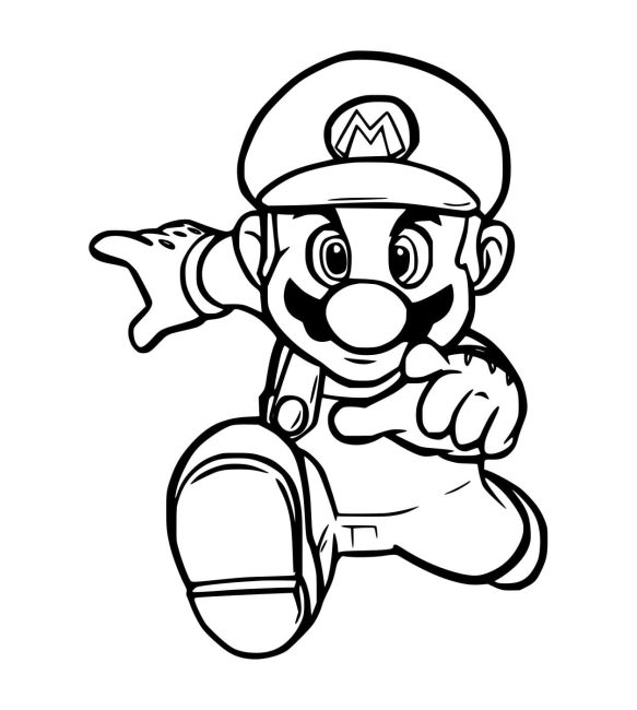 Tô màu Mario Chạy giúp bé rèn luyện khả năng tô màu