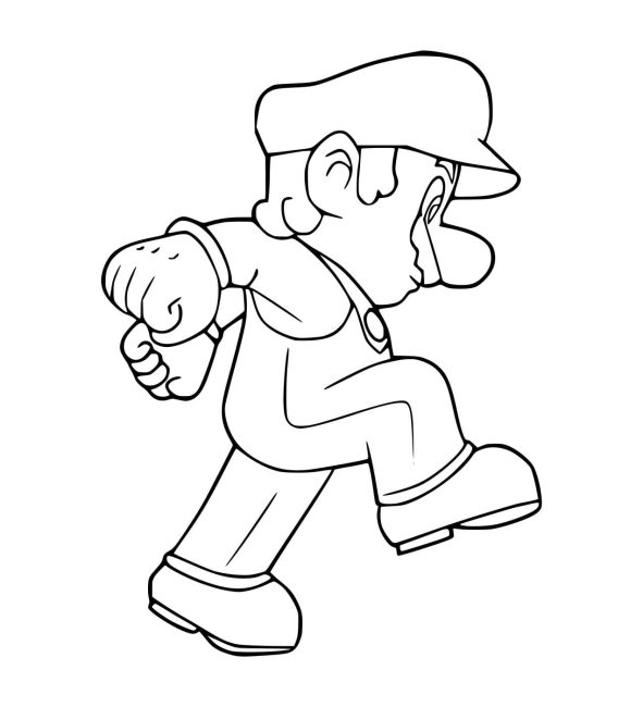 Tô màu Mario Khổng Lồ cho bé tập tô