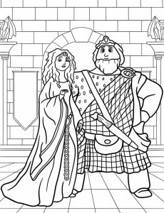 Tô màu Merida Và MacGuffin Can Đảm giúp bé rèn luyện khả năng tô màu