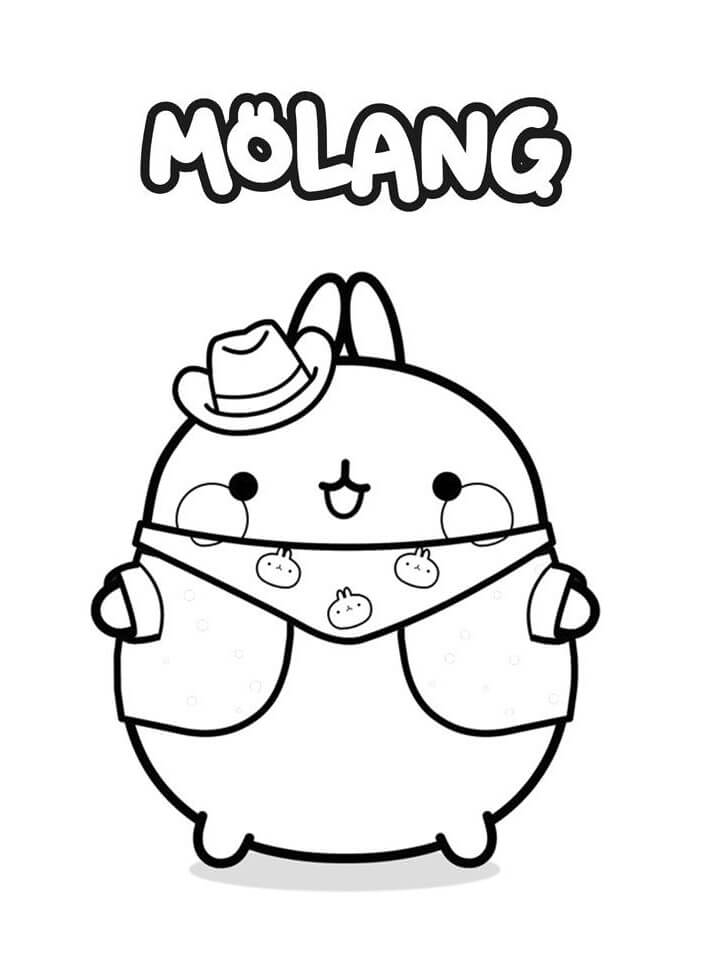 Tô màu Molang Đáng Yêu 1 Tô màu Molang Đáng Yêu dễ thương cho bé